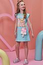 Vestido em fly tech. Acompanha bolsa 99382 Infanti Infantil Menina