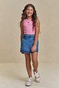 Short saia em jeans zef 94634 Lilimoon Teen Menina Short saia em jeans zef 94634 Lilimoon Teen Menina