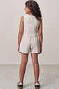 Conjunto de colete e shorts em tecido plano viscose sense 98581 Lilimoon Teen Menina