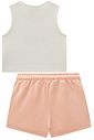 Conjunto de regata em cotton e short saia em moletom sem pelúcia 96861 Vic Teen Menina Conjunto de regata em cotton e short saia em moletom sem pelúcia 96861 Vic Teen Menina
