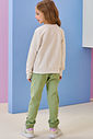 Calça jogger em sarja com elastano 92486 Infanti Infantil Menina