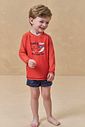 Conjunto de camiseta e sunga em malha uv dry com proteção UV50+ 95711 Johnny Fox Bebê Menino Conjunto de camiseta e sunga em malha uv dry com proteção UV50+ 95711 Johnny Fox Bebê Menino