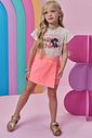 Conjunto de blusa em meia malha e short saia em moletom sem pelúcia 99635 Kukiê Infantil Menina Conjunto de blusa em meia malha e short saia em moletom sem pelúcia 99635 Kukiê Infantil Menina