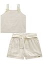 Conjunto de blusa em linho deluxe e shorts em blend de linho bordado 96497 Infanti Infantil Menina Conjunto de blusa em linho deluxe e shorts em blend de linho bordado 96497 Infanti Infantil Menina