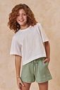 Conjunto de blusa em meia malha e shorts em malha big waffle 95498 Lilimoon Teen Menina Conjunto de blusa em meia malha e shorts em malha big waffle 95498 Lilimoon Teen Menina
