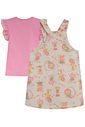 Conjunto de blusa em cotton e salopete em moletom linho sem pelúcia 96013 Kukiê Infantil Menina Conjunto de blusa em cotton e salopete em moletom linho sem pelúcia 96013 Kukiê Infantil Menina