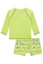 Conjunto de camiseta e sunga em malha UV dry com proteção UV 50+ 99274 LucBoo Bebê Menino Conjunto de camiseta e sunga em malha UV dry com proteção UV 50+ 99274 LucBoo Bebê Menino