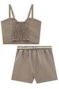 Conjunto de regata e shorts em linho santorine 92606 Lilimoon Teen Menina