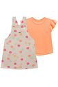 Conjunto de blusa em meia malha e salopete em moletom linho sem pelúcia 99564 Kukiê Infantil Menina Conjunto de blusa em meia malha e salopete em moletom linho sem pelúcia 99564 Kukiê Infantil Menina
