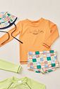 Conjunto de camiseta e sunga em malha UV dry com proteção UV 50+ 99277 LucBoo Infantil Menino Conjunto de camiseta e sunga em malha UV dry com proteção UV 50+ 99277 LucBoo Infantil Menino