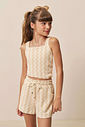 Conjunto de regata e shorts em malha resort 94407 Vic Teen Menina Conjunto de regata e shorts em malha resort 94407 Vic Teen Menina