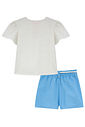 Conjunto de blusa em malha power e shorts em linho santorine 95870 Kukiê Infantil Menina Conjunto de blusa em malha power e shorts em linho santorine 95870 Kukiê Infantil Menina