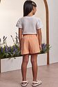 Conjunto de blusa em meia malha e shorts em linho santorine com elastano 98902 Infanti Infantil Menina Conjunto de blusa em meia malha e shorts em linho santorine com elastano 98902 Infanti Infantil Menina