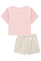 Conjunto de blusa em meia malha e shorts em moletom sem pelúcia 96273 Lilimoon Teen Menina Conjunto de blusa em meia malha e shorts em moletom sem pelúcia 96273 Lilimoon Teen Menina