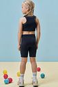 Top cropped em poliamida 96992 Kukiê Infantil Menina