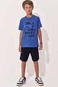 Conjunto de camiseta em meia malha e bermuda em molevisco com elastano 97998 Johnny Fox Teen Menino Conjunto de camiseta em meia malha e bermuda em molevisco com elastano 97998 Johnny Fox Teen Menino