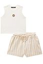Conjunto de regata em canelado liz e shorts em linho rayon 95501 Lilimoon Teen Menina Conjunto de regata em canelado liz e shorts em linho rayon 95501 Lilimoon Teen Menina