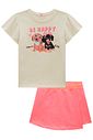 Conjunto de blusa em meia malha e short saia em moletom sem pelúcia 99635 Kukiê Infantil Menina Conjunto de blusa em meia malha e short saia em moletom sem pelúcia 99635 Kukiê Infantil Menina