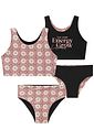 Conjunto de biquíni reversível em malha UV Dry com proteção UV 50+ 92861 Lilimoon Teen Menina Conjunto de biquíni reversível em malha UV Dry com proteção UV 50+ 92861 Lilimoon Teen Menina