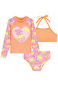 Conjunto de biquini e blusa em malha com proteção UV50+ 93259 Kukiê Infantil Menina Conjunto de biquini e blusa em malha com proteção UV50+ 93259 Kukiê Infantil Menina