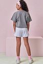 Conjunto de blusa em meia malha e shorts em malha yuki 96486 Lilimoon Teen Menina Conjunto de blusa em meia malha e shorts em malha yuki 96486 Lilimoon Teen Menina