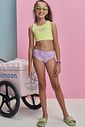 Conjunto de biquíni reversível em malha UV Dry com proteção UV 50+ 99408 Lilimoon Teen Menina Conjunto de biquíni reversível em malha UV Dry com proteção UV 50+ 99408 Lilimoon Teen Menina
