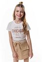 Conjunto de blusa em cotton e short saia em moletom sem pelucia 95956 Vic Teen Menina Conjunto de blusa em cotton e short saia em moletom sem pelucia 95956 Vic Teen Menina