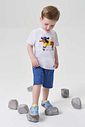 Bermuda em malha denim com elastano 94854 Johnny Fox Teen Menino
