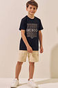 Bermuda em moletwill com elastano 97062 LucBoo Infantil Menino