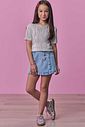 Blusa em plissado 98486 Vic Teen Menina