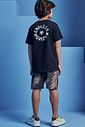 Conjunto de camiseta em meia malha e bermuda em nylon ergonomic com elastano 98696 Johnny Fox Teen Menino