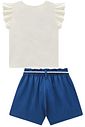 Conjunto de blusa em meia malha e shorts em blend de linho 93332 Infanti Infantil Menina Conjunto de blusa em meia malha e shorts em blend de linho 93332 Infanti Infantil Menina