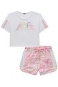 Conjunto de blusa em malha yuki e shorts em ergonomic 96474 Infanti Infantil Menina Conjunto de blusa em malha yuki e shorts em ergonomic 96474 Infanti Infantil Menina