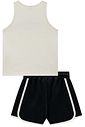 Conjunto de regata em canelado liz e shorts em moletom sem pelúcia 98254 Vic Teen Menina Conjunto de regata em canelado liz e shorts em moletom sem pelúcia 98254 Vic Teen Menina