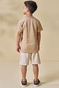 Camiseta em malha mesclada 95653 LucBoo Infantil Menino