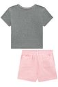 Conjunto de blusa em canelado liz e shorts em sarja com elastano 95860 Lilimoon Teen Menina Conjunto de blusa em canelado liz e shorts em sarja com elastano 95860 Lilimoon Teen Menina