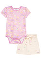 Conjunto de body em malha power e short saia em moletom sem pelúcia 92905 Kukiê Bebê Menina Conjunto de body em malha power e short saia em moletom sem pelúcia 92905 Kukiê Bebê Menina