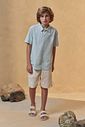 Conjunto de camisa em linho deluxe e bermuda em sarja girassol com elastano 95760 Johnny Fox Teen Menino Conjunto de camisa em linho deluxe e bermuda em sarja girassol com elastano 95760 Johnny Fox Teen Menino
