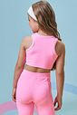 Top cropped em poliamida 96992 Kukiê Infantil Menina