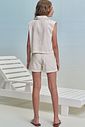 Conjunto de regata e shorts em linho deluxe 99332 Lilimoon Teen Menina Conjunto de regata e shorts em linho deluxe 99332 Lilimoon Teen Menina