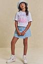 Short saia em jeans zef 94371 Lilimoon Teen Menina Short saia em jeans zef 94371 Lilimoon Teen Menina