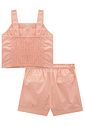 Conjunto de top e shorts em sarja com elastano 99317 Lilimoon Teen Menina
