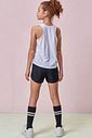 Conjunto de regata em malha yuki e shorts em nylon 96487 Lilimoon Teen Menina