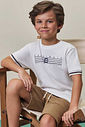 Camiseta em meia malha 98427 LucBoo Infantil Menino