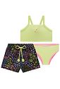 Trio de biquíni em malha UV dry com proteção UV 50 + com shorts em air flow 95917 Infanti Infantil Menina Trio de biquíni em malha UV dry com proteção UV 50 + com shorts em air flow 95917 Infanti Infantil Menina