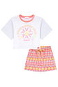 Conjunto de blusa em malha power e short saia em molecotton 95986 Kukiê Infantil Menina Conjunto de blusa em malha power e short saia em molecotton 95986 Kukiê Infantil Menina