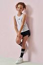 Conjunto de regata em malha yuki e shorts em nylon 96487 Lilimoon Teen Menina