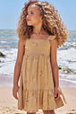 Vestido em blend de linho bordado 96427 Infanti Infantil Menina Vestido em blend de linho bordado 96427 Infanti Infantil Menina