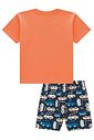 Conjunto de camiseta em meia malha e bermuda em nylon ergonomic com elastano 95041 LucBoo Infantil Menino Conjunto de camiseta em meia malha e bermuda em nylon ergonomic com elastano 95041 LucBoo Infantil Menino