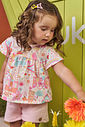 Conjunto de bata em malha fresh e shorts em moletom sem pelúcia 98066 Kukiê Infantil Menina Conjunto de bata em malha fresh e shorts em moletom sem pelúcia 98066 Kukiê Infantil Menina